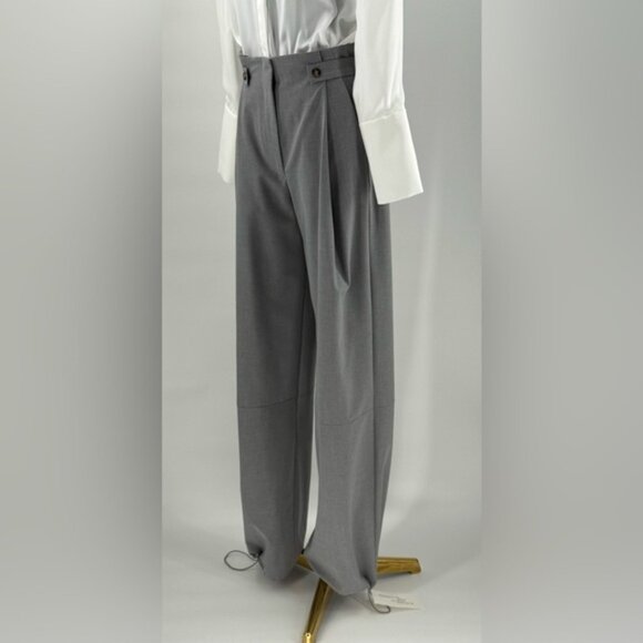 🆕 RAT & BOA 🧿 NWT Simona Pleated Trouser, Adjustable Drawstring, Grey - Sz XS - Picture 4 of 16